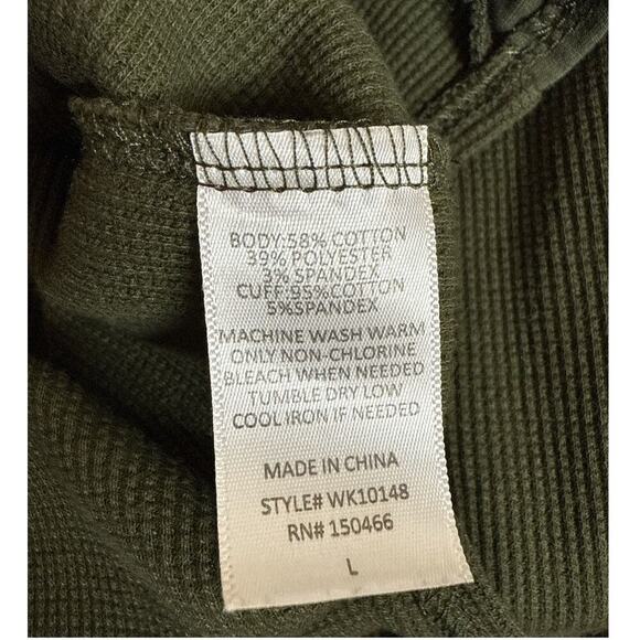 Mix by 41 Hawthorn Women's Waffle Weave Cowl Neck Cozy Knit Top Size L Green - Picture 8 of 8